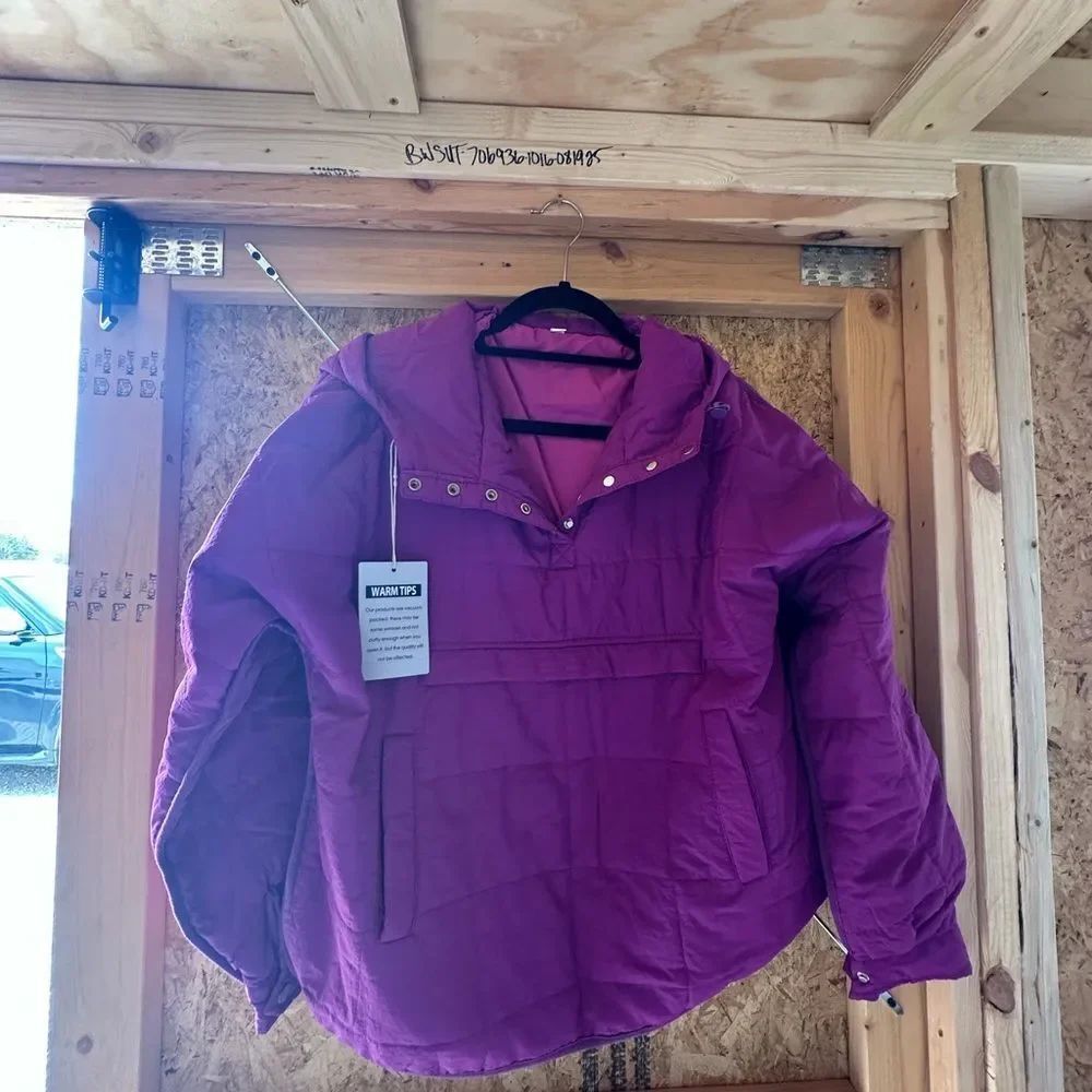 NWT Purple Puffer Jacket